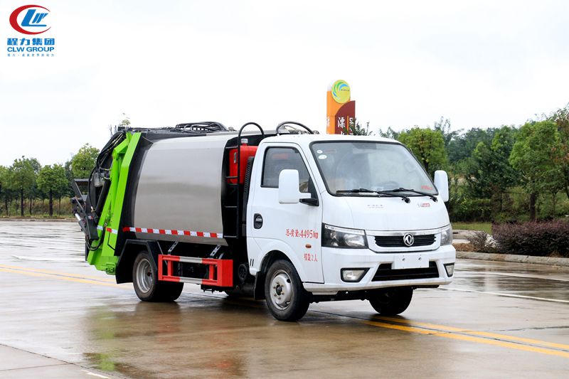 國六東風途逸藍牌壓縮垃圾車